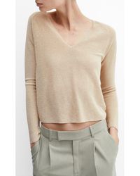 Mango - Metallic Sweater - Lyst