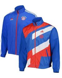 adidas - Bayern Munich 2022/23 On-Field Team Logo Anthem Reversible Full-Zip Jacket - Lyst