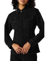 Steve Madden - Parc Embellished Denim Jacket - Lyst