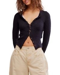 Free People - It's On Rib Cardigan - Lyst