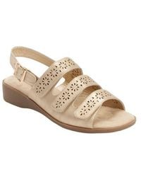 Comfortview - The Sutton Suede-Like Adjustable Sandal - Lyst