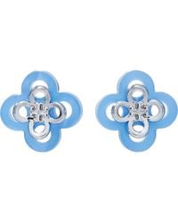 Tory Burch - Kira Clover Stacked Stud Earrings - Lyst