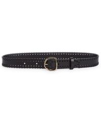 Chloé - Mony Whipstitched Leather Belt - Lyst
