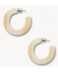 Machete - Italian Acetate Open Hoop Earrings - Lyst