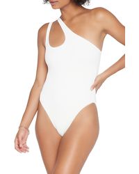 L*Space - L Space Phoebe Classic One-shoulder Rib One-piece Swimsuit - Lyst