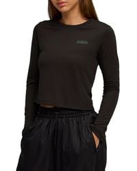 PUMA - X Rosé Slim Fit Long Sleeve Crop T-Shirt - Lyst