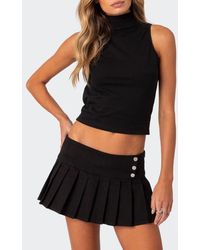 Edikted - Mock Neck Open Back Crop Top - Lyst
