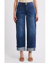 Wit & Wisdom - Wyatt High Waist Cuff Jeans - Lyst