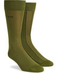 BOSS - Assorted 2-Pack Solid & Stripe Cotton Blend Socks - Lyst