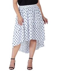 Standards & Practices - Polka Dot Tiered High-Low Skirt - Lyst