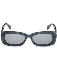 Max Mara - 53Mm Rectangular Sunglasses - Lyst