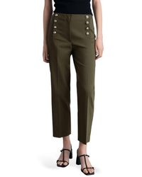 Mango - Button Straight Leg Pants - Lyst