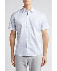 Peter Millar - Crown Crafted Trophy Short Sleeve Cotton Button-up Shirt - Lyst