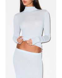 Skims - Featherweight Cashmere Long Sleeve Turtleneck Top - Lyst