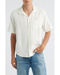 Corridor NYC - Basket Weave Short Sleeve Button-Up Shirt - Lyst