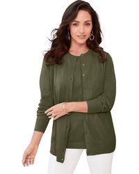 Jessica London - Fine Gauge Cardigan - Lyst