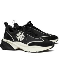 Tory Burch - Good Luck Trainer Shoes/Cream/ Leather/Suede - Lyst
