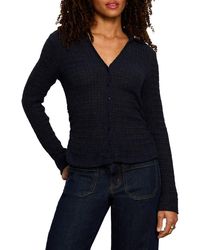 Sanctuary - Juno Textured Button-Up Top - Lyst