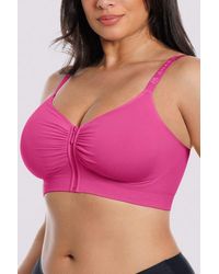 Shapellx - Skin Flow Seamless Front-Zip Wireless Bra - Lyst