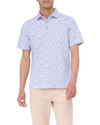 Bugatchi - Abstract Print OoohCotton Stretch Polo - Lyst