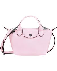 Leather crossbody bag Longchamp Pink in Leather - 25651544