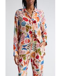 FARM Rio - Bright Farm Pajama Button-up Shirt - Lyst