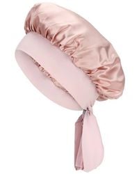 BLISSY - Bow Mulberry Silk Bonnet - Lyst