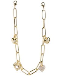 BaubleBar - Hera Pavé Heart Charm Phone Wrist Strap - Lyst