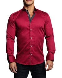 Maceoo - Einstein Dotline Contemporary Fit Button-Up Shirt - Lyst