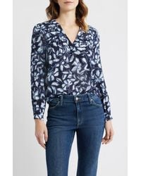 Rails - Asta Floral Split Neck Top - Lyst