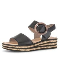 Gabor - Ankle Strap Wedge Sandal - Lyst