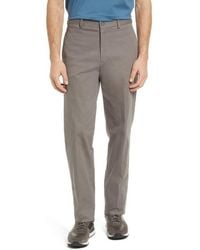 Berle - Charleston Khakis Flat Front Stretch Sateen Pants - Lyst