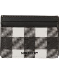 Burberry Sandon Check Canvas & Leather Card Case