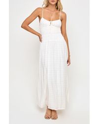 LSPACE - Tala Shirred Waist Cover-Up Maxi Sundress - Lyst
