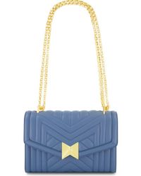 Mac Duggal - Chain Quilted Napa Leather Handbag - Lyst