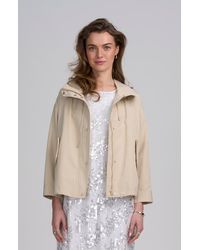 Elle Collection - Hooded Cropped Parka Jacket - Lyst
