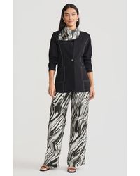 Misook - Tailored Luxestretch Ponte Single Button Blazer - Lyst