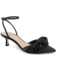 Badgley Mischka - Favor Ankle Strap Pointed Toe Kitten Heel Pump - Lyst