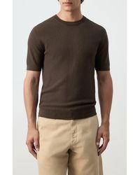 Mango - Waffle Knit T-Shirt - Lyst