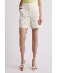 BOSS - Tonara Broderie Anglaise Shorts - Lyst