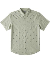 Billabong - All Day Neat Jacquard Short Sleeve Button-down Shirt - Lyst