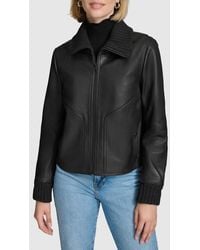 Andrew Marc - Beatrix Leather Jacket - Lyst