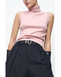 Mango - Baby Turtleneck Sleeveless Sweater - Lyst