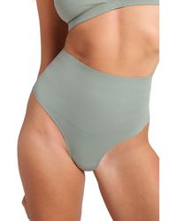 Siella - Organic Cotton No-Show Shaping Thong - Lyst