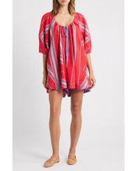 Free People - Bop Around Stripe Romper - Lyst