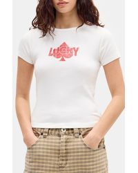 BDG - Lucky Spade Graphic Baby Tee - Lyst