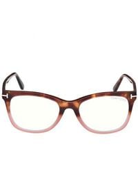 Tom Ford - 52Mm Square Light Blocking Glasses - Lyst