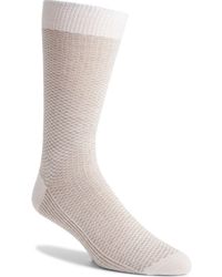 Canali - Micropattern Jacquard Wool Blend Dress Socks - Lyst