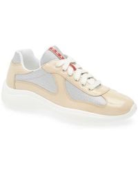 Prada - America's Cup Vernice Bike Low Top Sneaker - Lyst