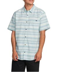 Billabong - All Day Stripe Short Sleeve Button-Up Shirt - Lyst